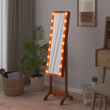 Vidaxx fritstående spejl med LED'er 34x37x146 cm