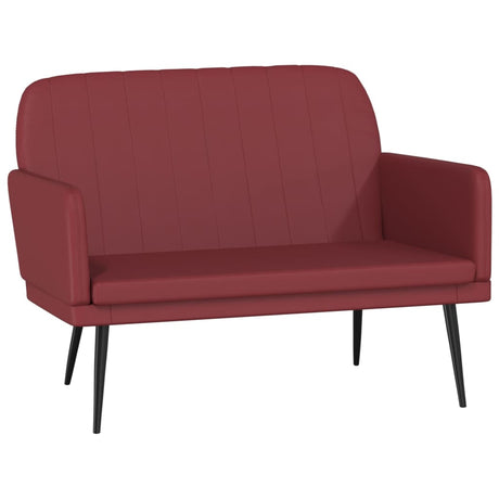 Vidaxl bankje 107x80x81 cm kunstleer wijnrood