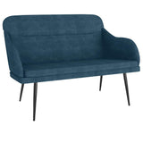 Vidaxl bankje 110x76x80 cm fluweel blauw