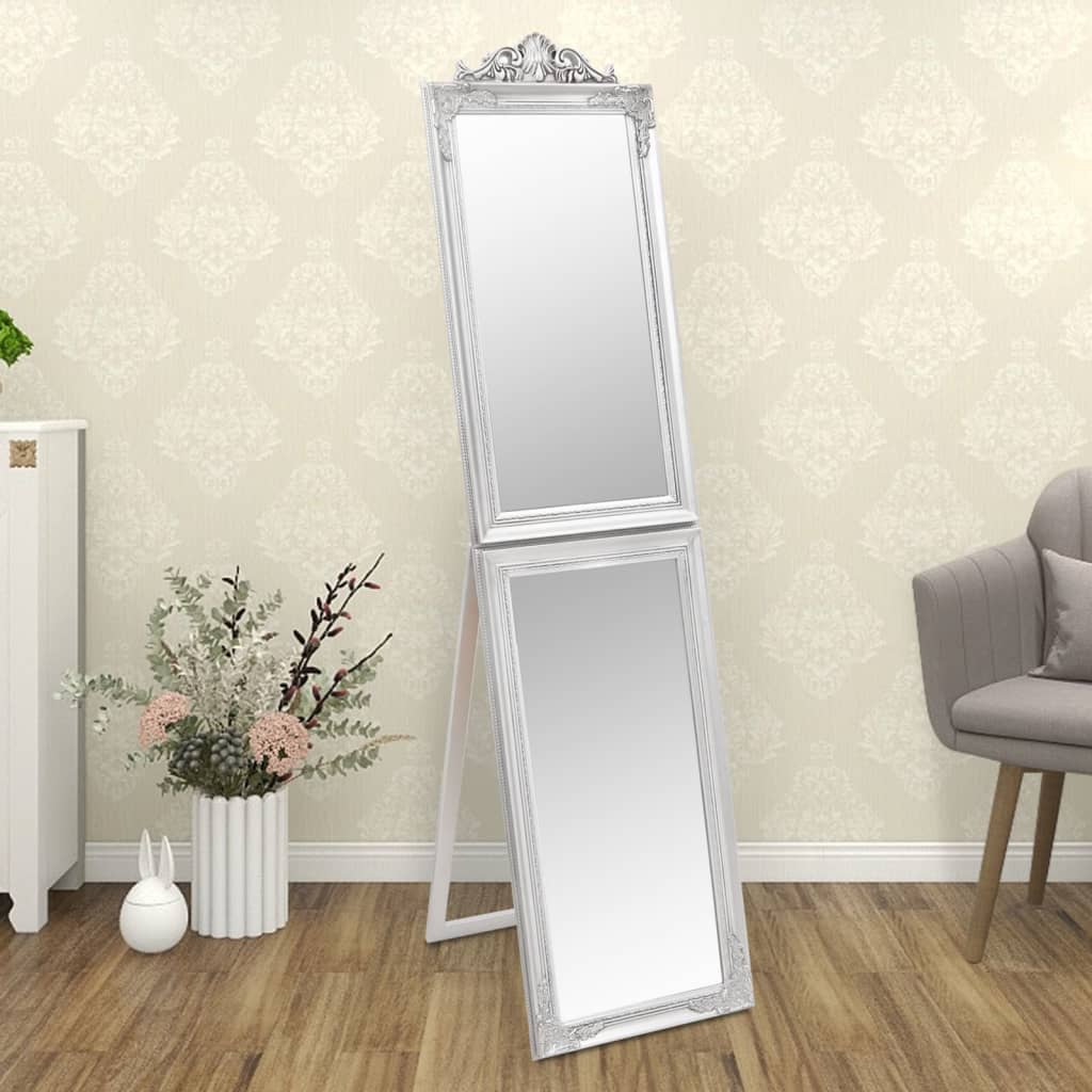 Vidaxx Mirror Freestanding 40x160 cm hvidt sølv