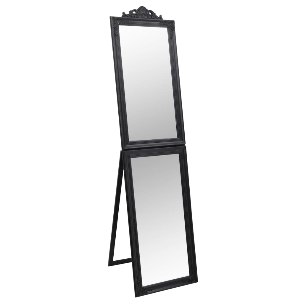 Vidaxx Mirror Freestanding 50x200 cm sort