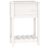 Vidaxx planter med hylde 54x34.5x81 cm fast fyrretræ hvid