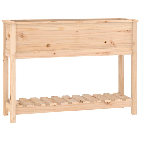 Vidaxx planter med hylde 111.5x34.5x81 cm fast fyrretræ