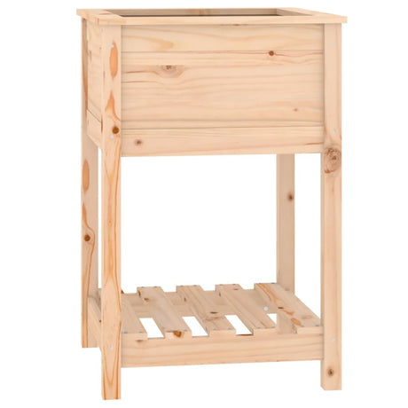 Vidaxx planter med hylde 54x54x81 cm fast fyrretræ