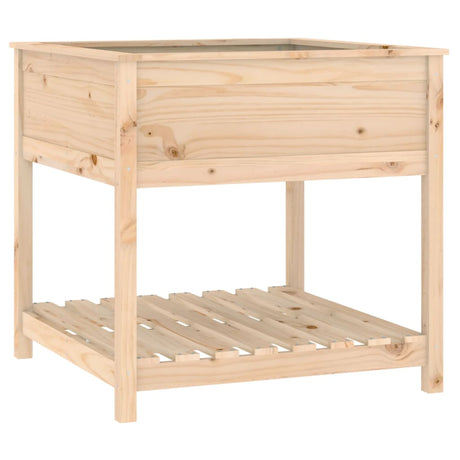 Vidaxx planter med hylde 82.5x82.5x81 cm fast fyrretræ