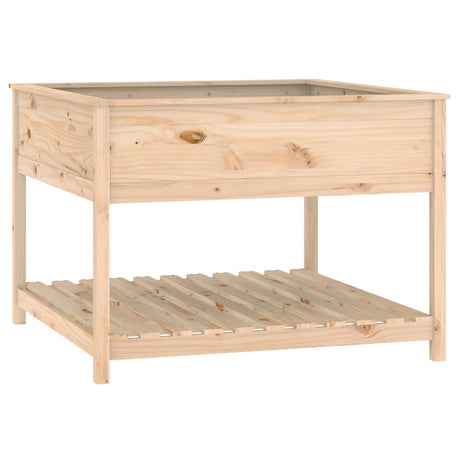 Vidaxx planter med hylde 111.5x111.5x81 cm fast fyrretræ