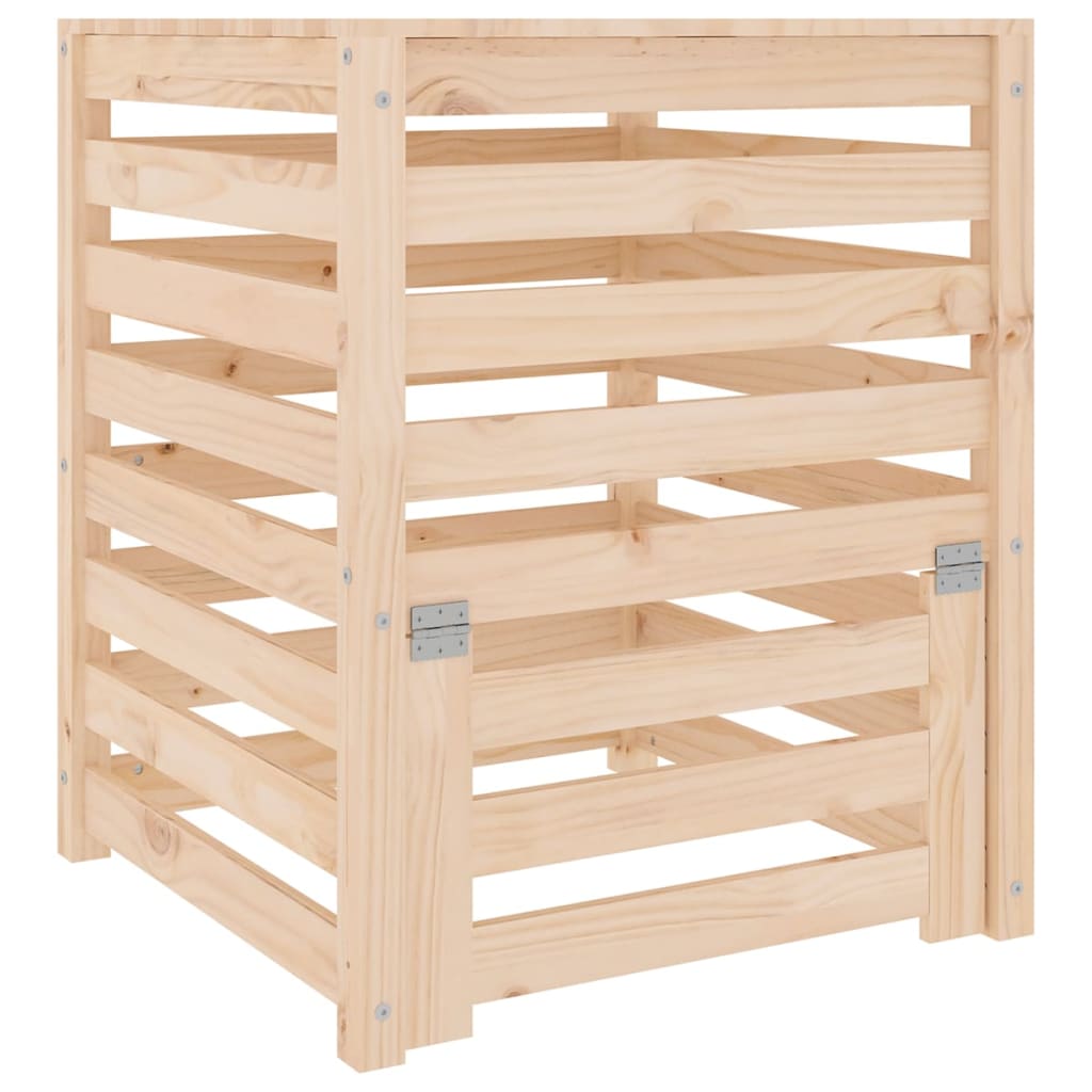 Vidaxx kompostbeholder 63,5x63,5x77,5 cm massivt fyrretræ