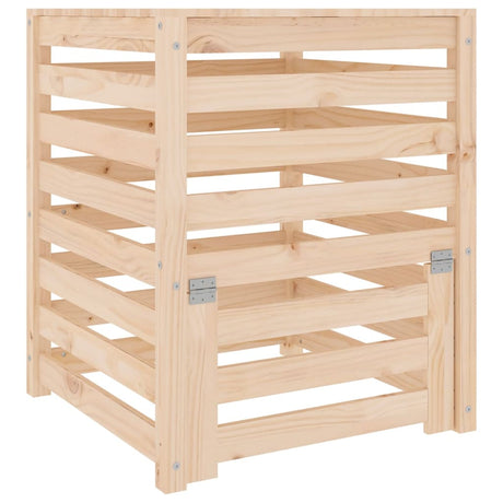 Vidaxx kompostbeholder 63,5x63,5x77,5 cm massivt fyrretræ