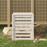 Vidaxx kompostbin 63,5x63,5x77,5 cm fast fyrretræ hvid