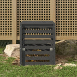 Vidaxx kompostbin 63,5x63,5x77,5 cm Solid fyrretræ grå