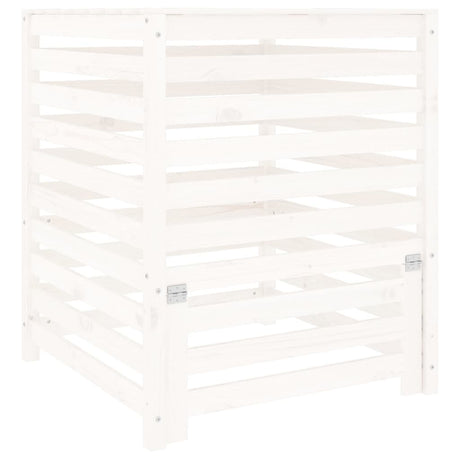 Vidaxx kompostbin 82.5x82.5x99.5 cm Solid fyrretræ hvid