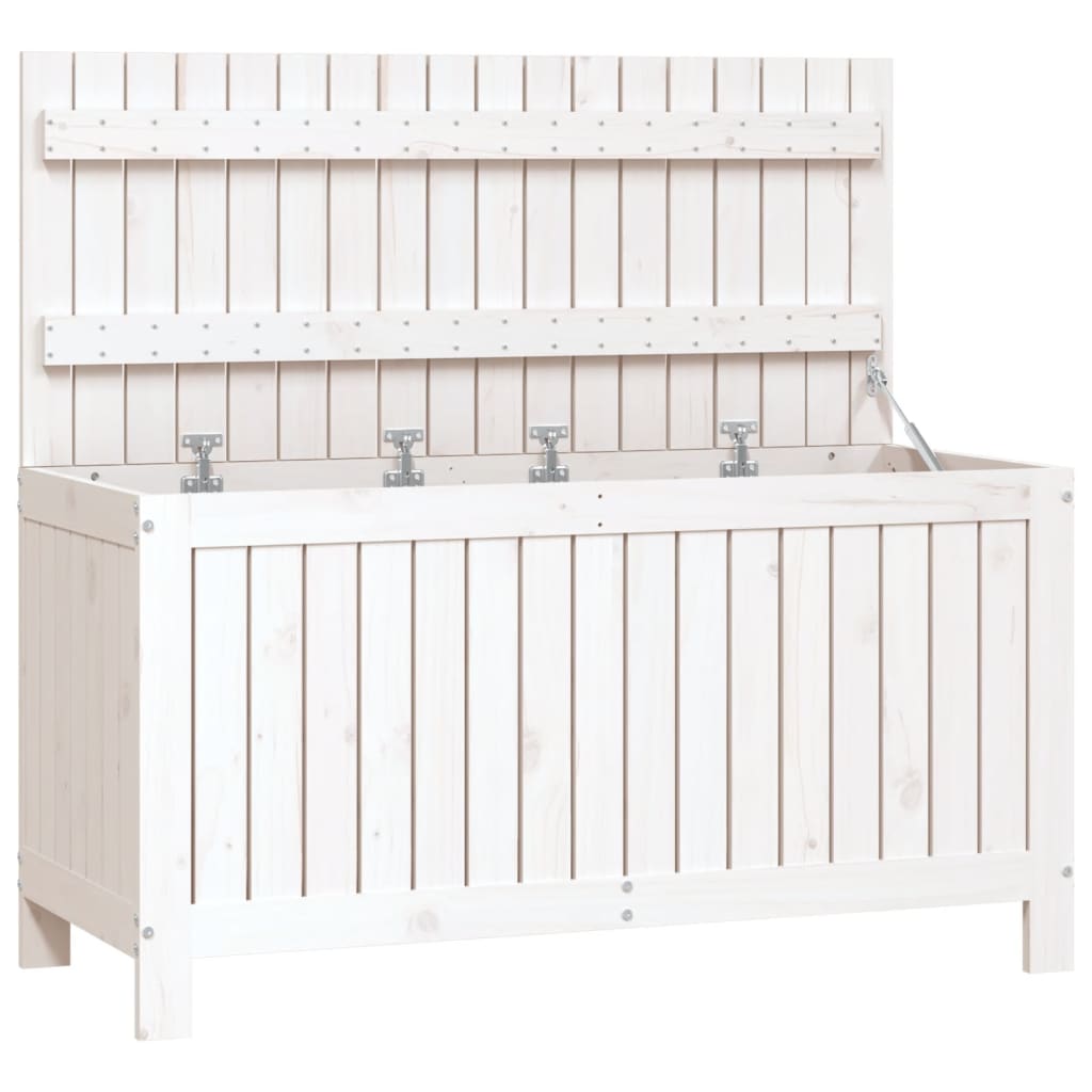 Vidaxl tuinbox 115x49x60 cm massief grenenhout wit
