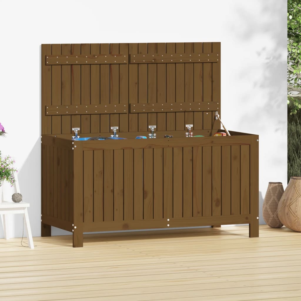 Vidaxl tuinbox 121x55x64 cm massief grenenhout honingbruin