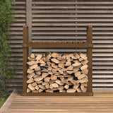 Vidaxx brænde rack 110x35x108,5 cm Solid fyrretræ Honningbrun