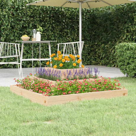 Vidaxx planter 80x80x27 cm fast fyrretræ