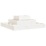 Vidaxx planter 80x80x27 cm fast fyrretræ hvid