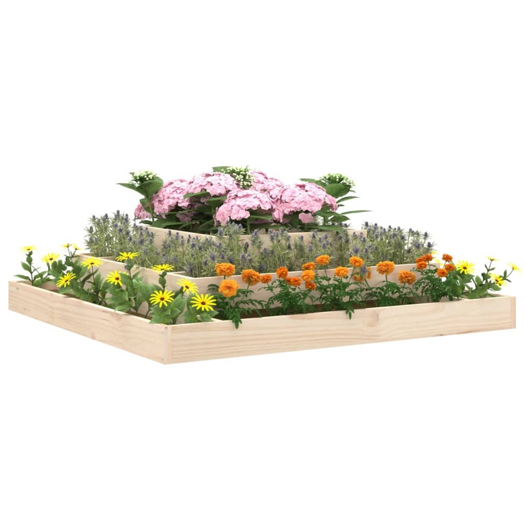 Vidaxx plantekasse 110x110x27 cm massivt fyrretræ