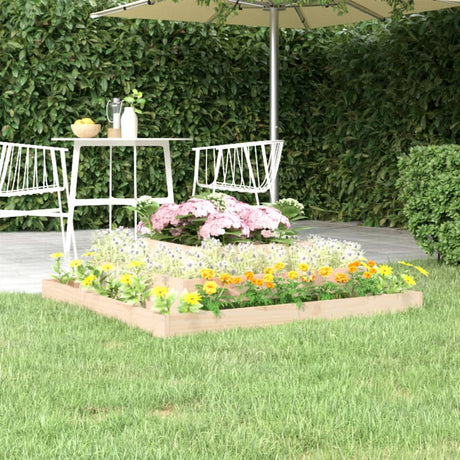 Vidaxx plantekasse 110x110x27 cm massivt fyrretræ