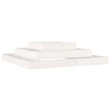 Vidaxx planter 110x110x27 cm fast fyrretræ hvid