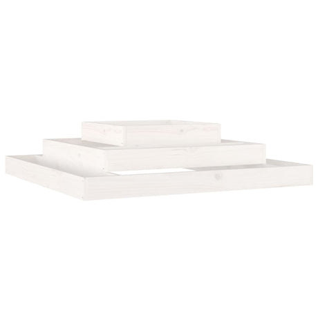 Vidaxx planter 110x110x27 cm fast fyrretræ hvid
