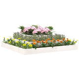 Vidaxx planter 110x110x27 cm fast fyrretræ hvid