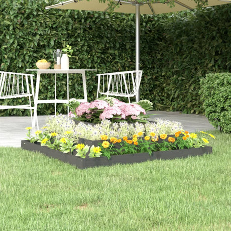 VIDAXX PLANTER 110X110X27 CM SOLID PINE TRE GRÅ