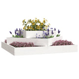 VIDAXX PLANTER 83X83X27 CM SOLID PINE TRÆS HVID