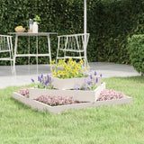 VIDAXX PLANTER 83X83X27 CM SOLID PINE TRÆS HVID