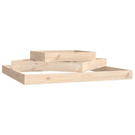Vidaxl plantenbak 112x112x27 cm massief grenenhout