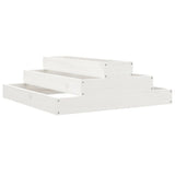 Vidaxx planter 80x80x27 cm fast fyrretræ hvid