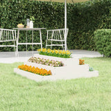 Vidaxx planter 80x80x27 cm fast fyrretræ hvid