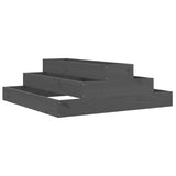 VIDAXX PLANTER 80X80X27 CM SOLID PINE TRE GRÅ
