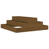 Vidaxx planter 80x80x27 cm Solid fyrretræ Honningbrun