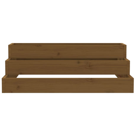 Vidaxx planter 80x80x27 cm Solid fyrretræ Honningbrun