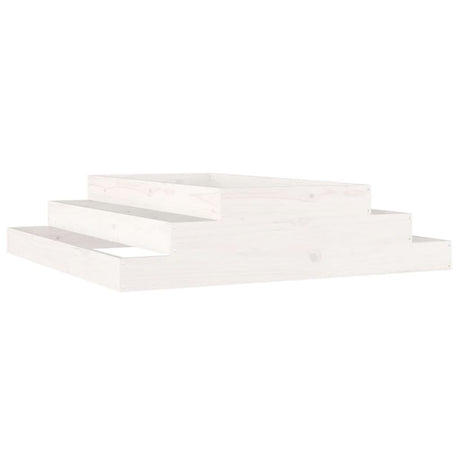 Vidaxx planter 110x110x27 cm fast fyrretræ hvid