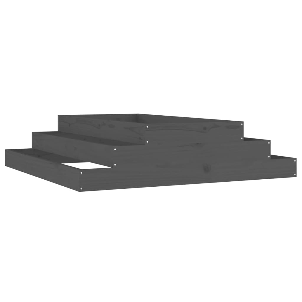 VIDAXX PLANTER 110X110X27 CM SOLID PINE TRE GRÅ
