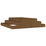 VIDAXX PLANTER 110X110X27 CM SOLID PINE TRE HONEY BRUN