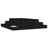 VIDAXX PLANTER 110X110X27 CM SOLID PINE TRÆ Sort