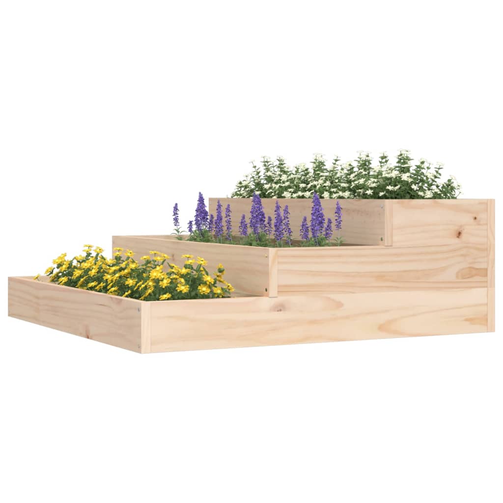 Vidaxx plantekasse 78x78x27 cm massivt fyrretræ