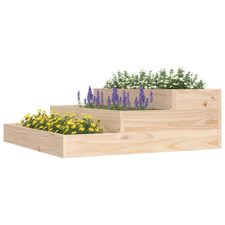Vidaxx plantekasse 78x78x27 cm massivt fyrretræ
