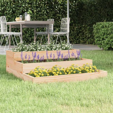 Vidaxx plantekasse 78x78x27 cm massivt fyrretræ
