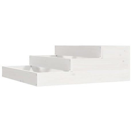 VIDAXX PLANTER 78X78X27 CM SOLID PINE TRE HVID