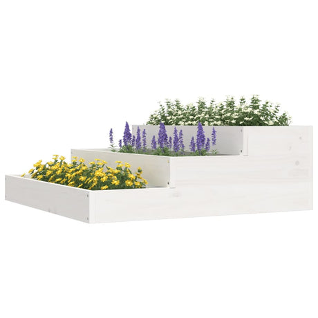 VIDAXX PLANTER 78X78X27 CM SOLID PINE TRE HVID