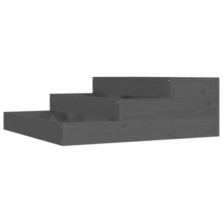 VIDAXX PLANTER 78X78X27 CM SOLID PINE TRE GRÅ
