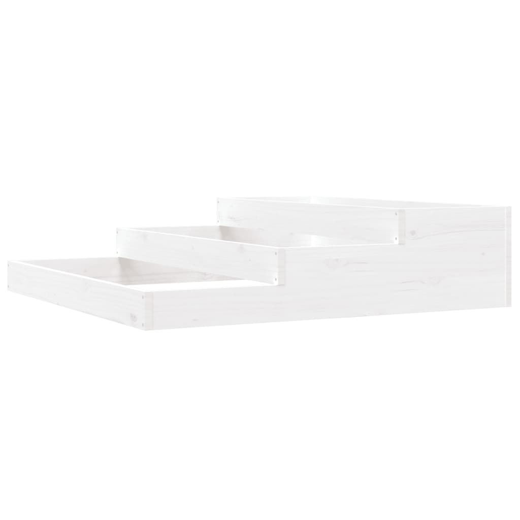 VIDAXX PLANTER 107X107X27 CM SOLID PINE TRÆS HVID