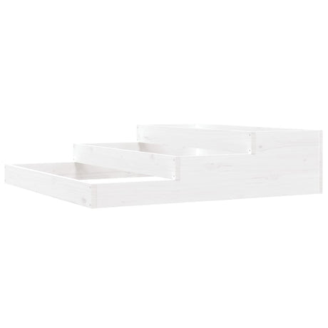VIDAXX PLANTER 107X107X27 CM SOLID PINE TRÆS HVID