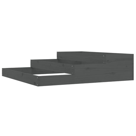 VIDAXX PLANTER 107X107X27 CM SOLID PINE TRE GRÅ