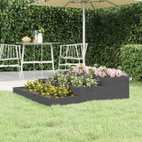VIDAXX PLANTER 107X107X27 CM SOLID PINE TRE GRÅ
