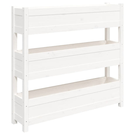 VIDAXX PLANTER 112X25X104.5 cm Solid fyrretræ hvid