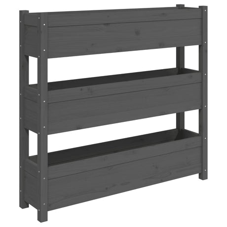 VIDAXX PLANTER 112X25X104.5 cm Solid fyrretræ grå